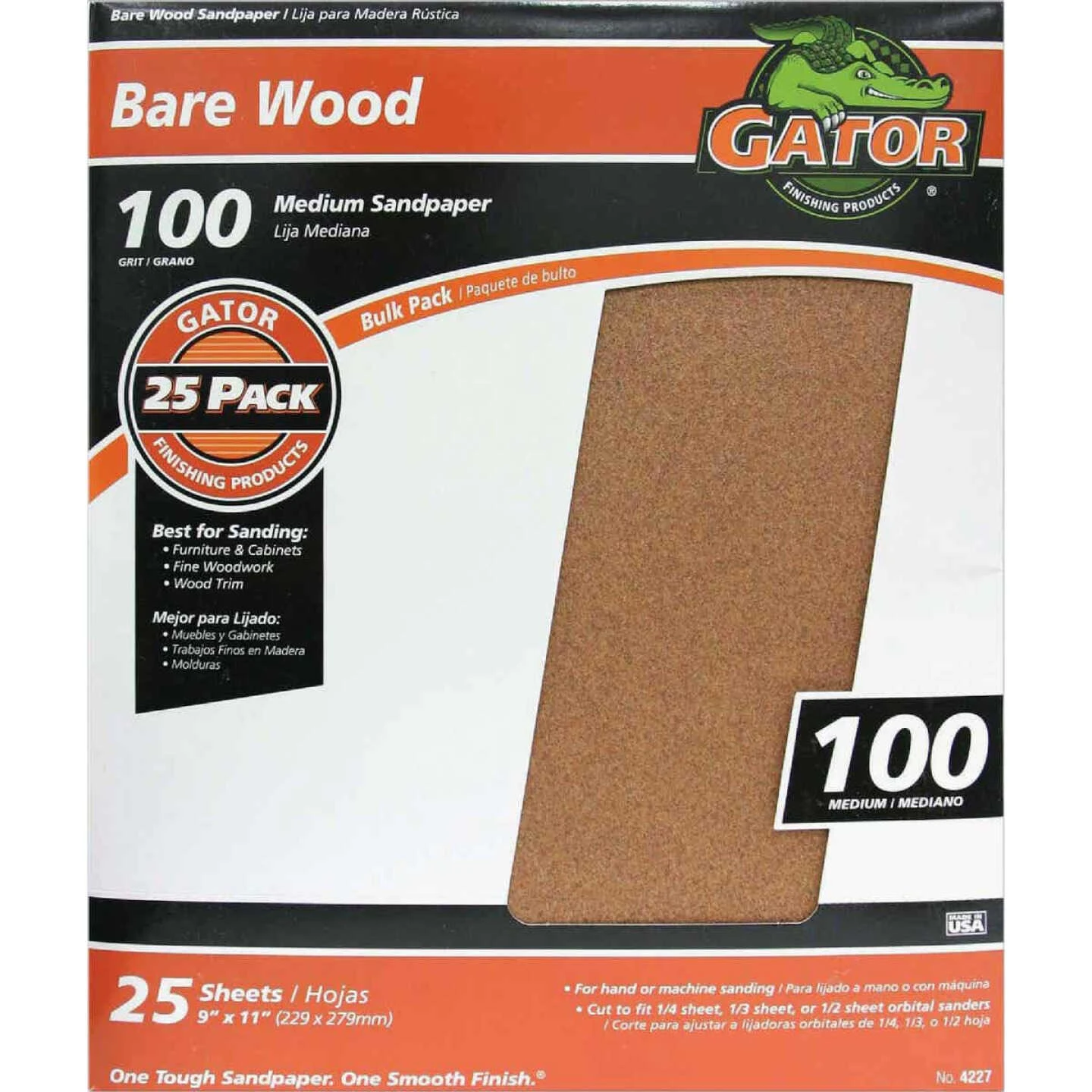 Ali Industries 3276 9 x 11 In. Garnet 100 Grit Sand Paper C-Wt