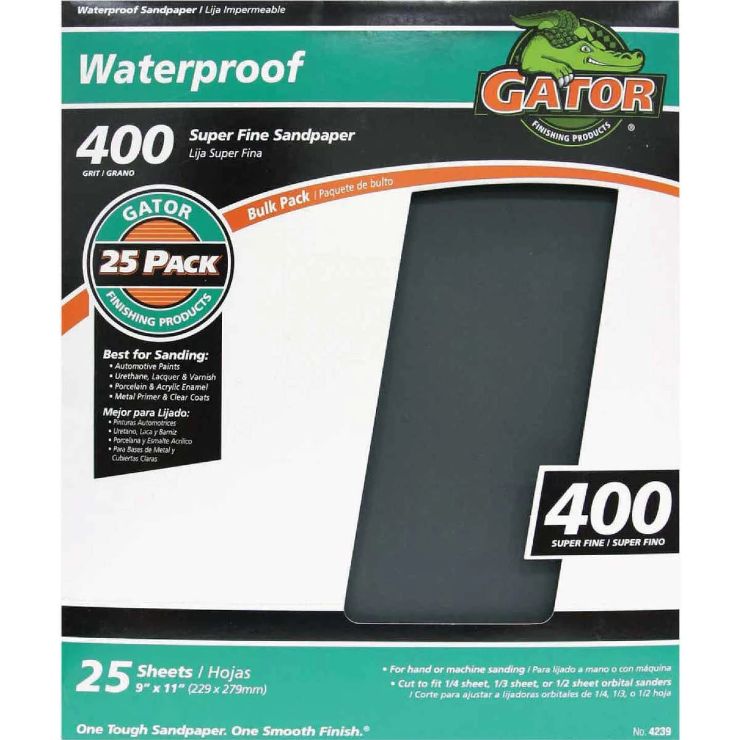 Ali Industries 3281 9 x 11 In. 400 Grit Waterproof Sand Paper