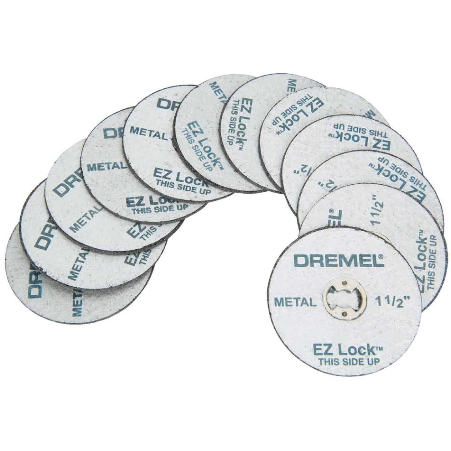 Dremel 1-1/2 In. EZ Lock Metal Cut-Off Wheel, (12-Pack)