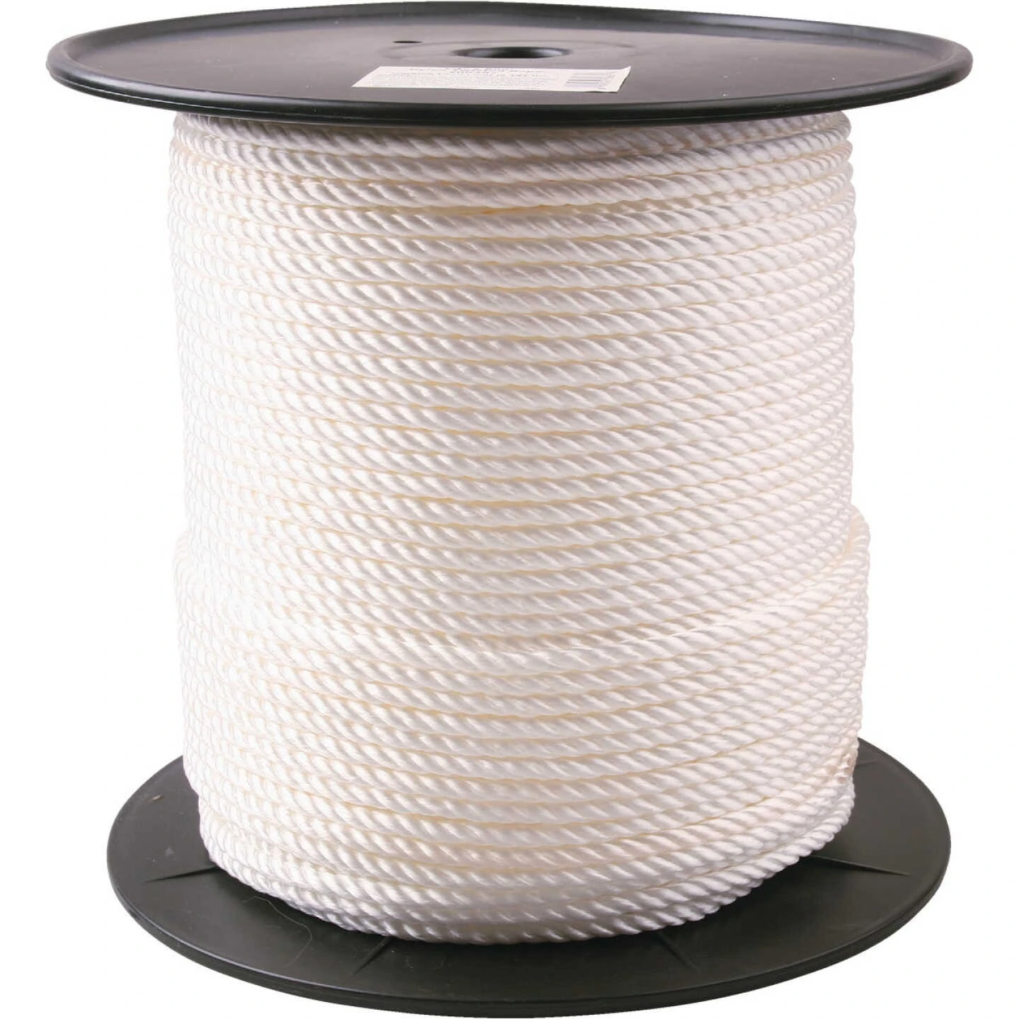 Nylon Rope, Twisted, White, 1/4 In. x 600 Ft.