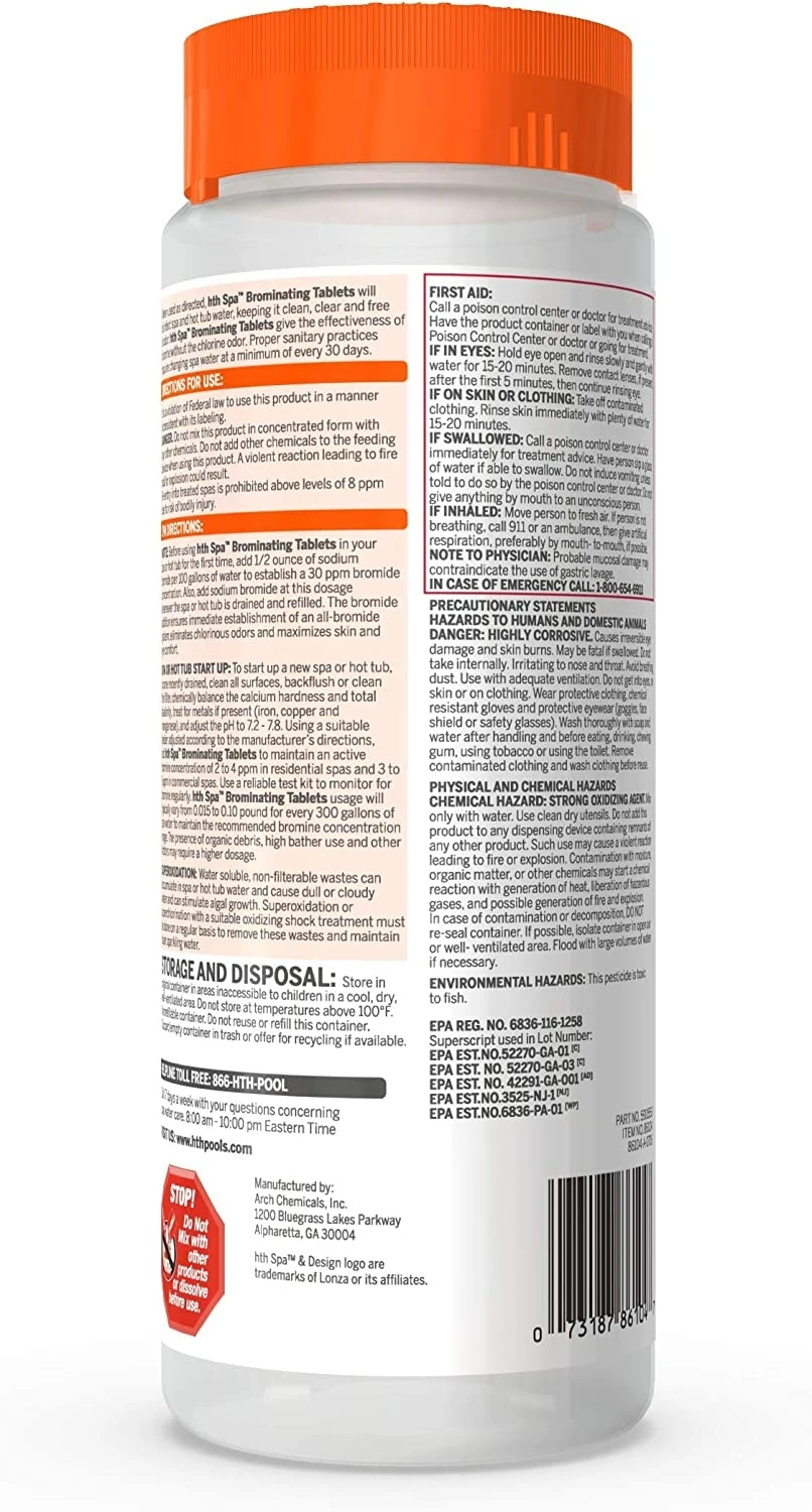 Spa Bromine 1-In. Tablets, 2-Lb.