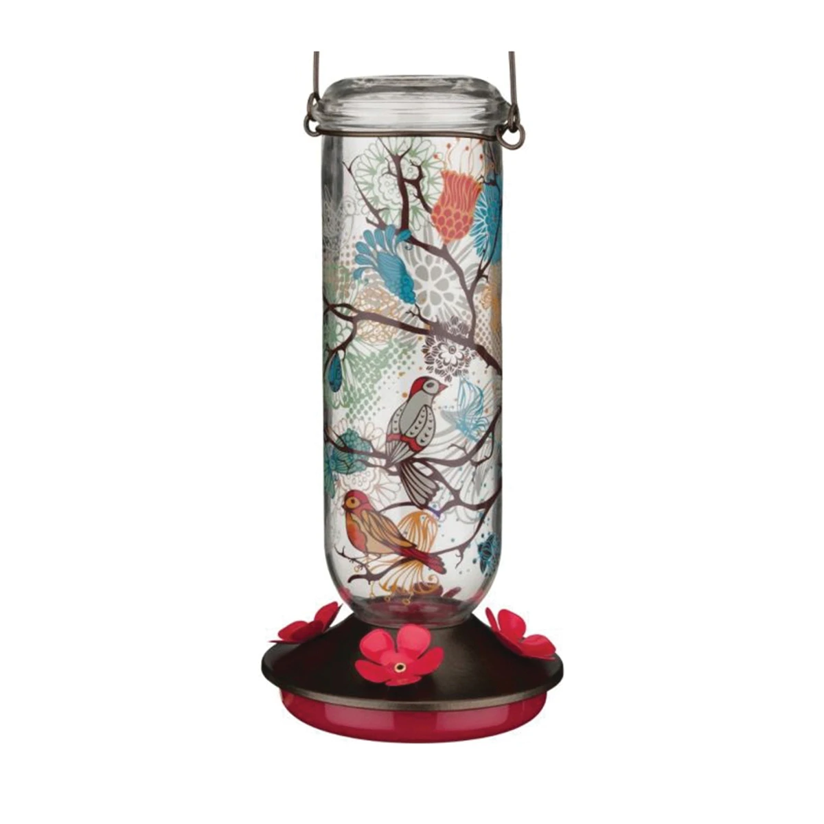 Hummingbird Feeder For Birds - Vibrant Red Design