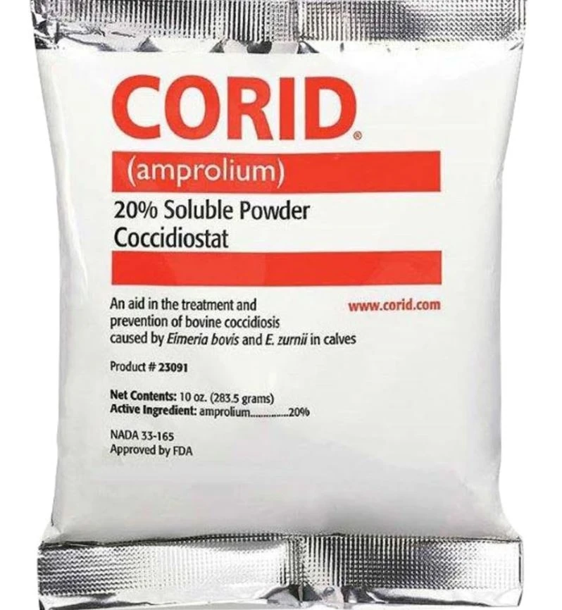 Corid 20% Soluble Powder For Bovine Coccidiosis Treatment - 10 Oz.