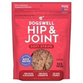 Grain Free Chicken & Duck Soft Strips Hip & Joint Dog Treats, 10 Oz.