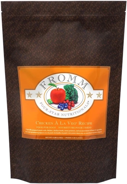 Four-star Chicken A La Veg Dry Dog Food, 12 Pound Bag For All Breeds