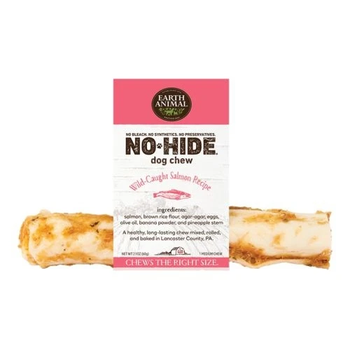 No Hide 7 Inch Salmon Flavored Dog Chew Treat, Individually Sold