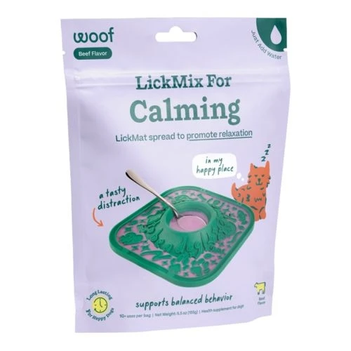 Woof LickMat LickMix Calming Meal Topper – 5.5 oz Enrichment Treat