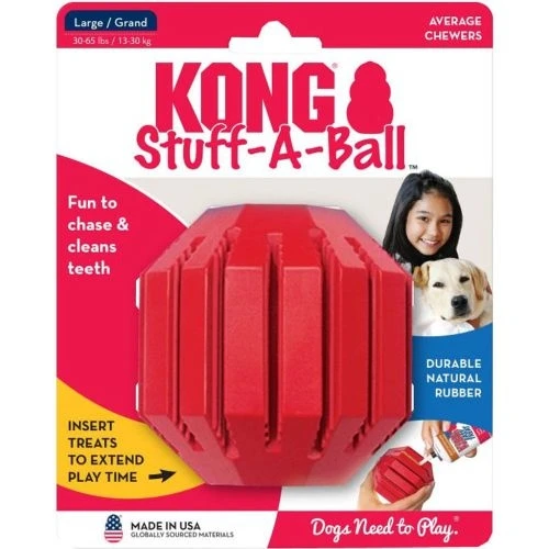 Stuff-a-ball Dog Toy, Large, Red - Ks1 Model