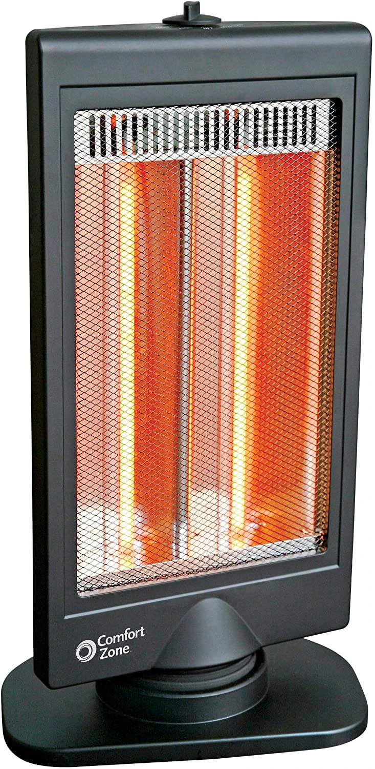 Comfort Zone Electric Flat Panel Halogen Heater