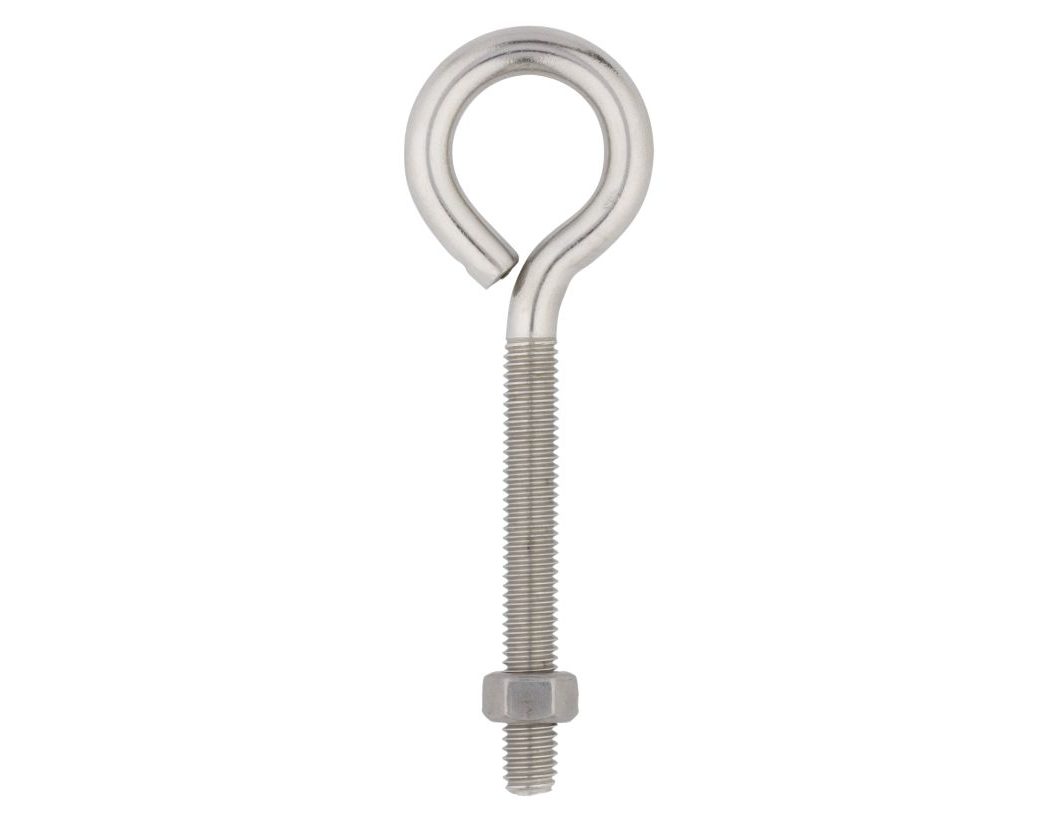 NATIONAL HARDWARE Eye Bolt, 3/8" x 5", Stainless Steel, Bulk