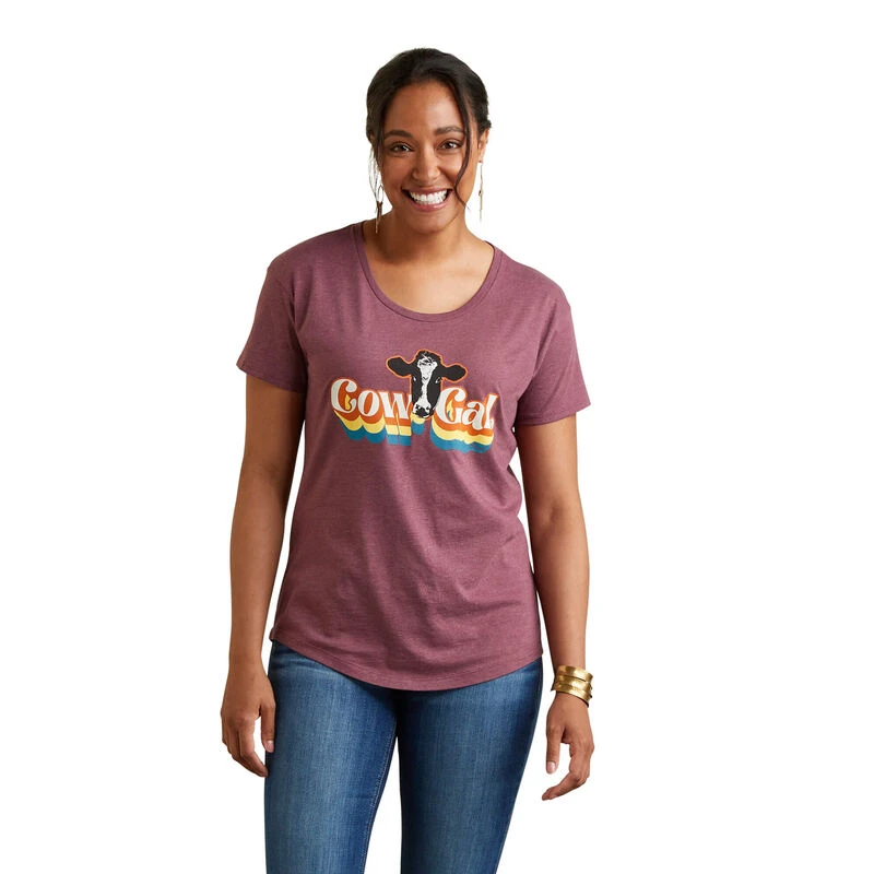 ARIAT COW GAL SS T-SHIRT M