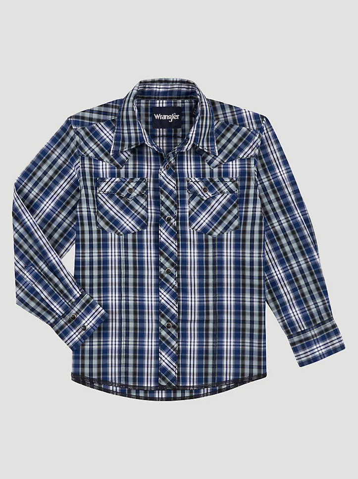 WRG BOYS WFS LS SNAP SHIRT S