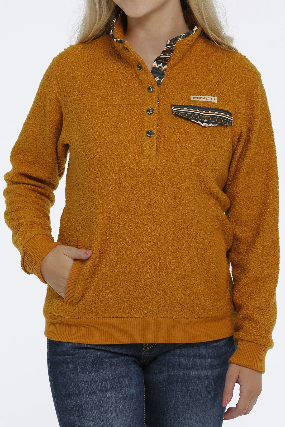 CINCH WMS GOLD TEDDY FLEECE XXL