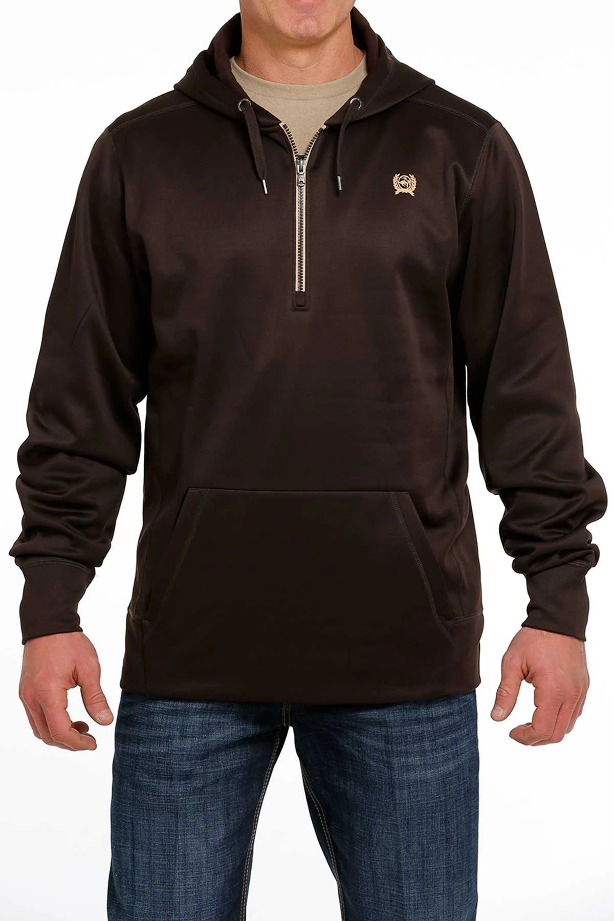 CINCH MNS BROWN PULLOVER M