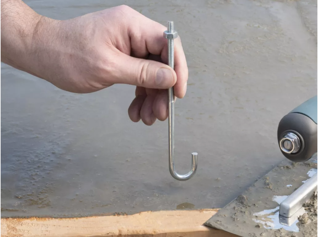 NATIONAL HARDWARE J Bolt 1/4" x 6", Zinc Plated