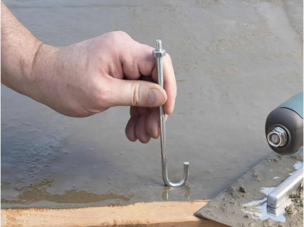 NATIONAL HARDWARE J Bolt 1/4" x 6", Zinc Plated