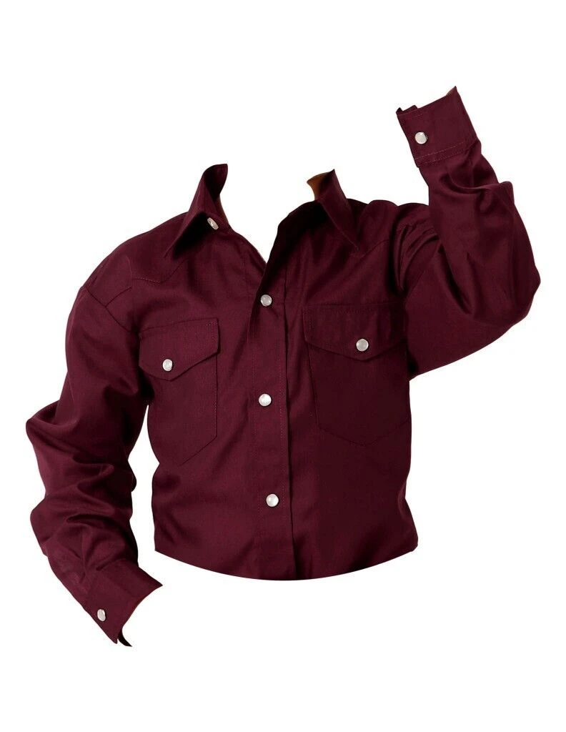 ROPER BOYS LS SOLID WINE M