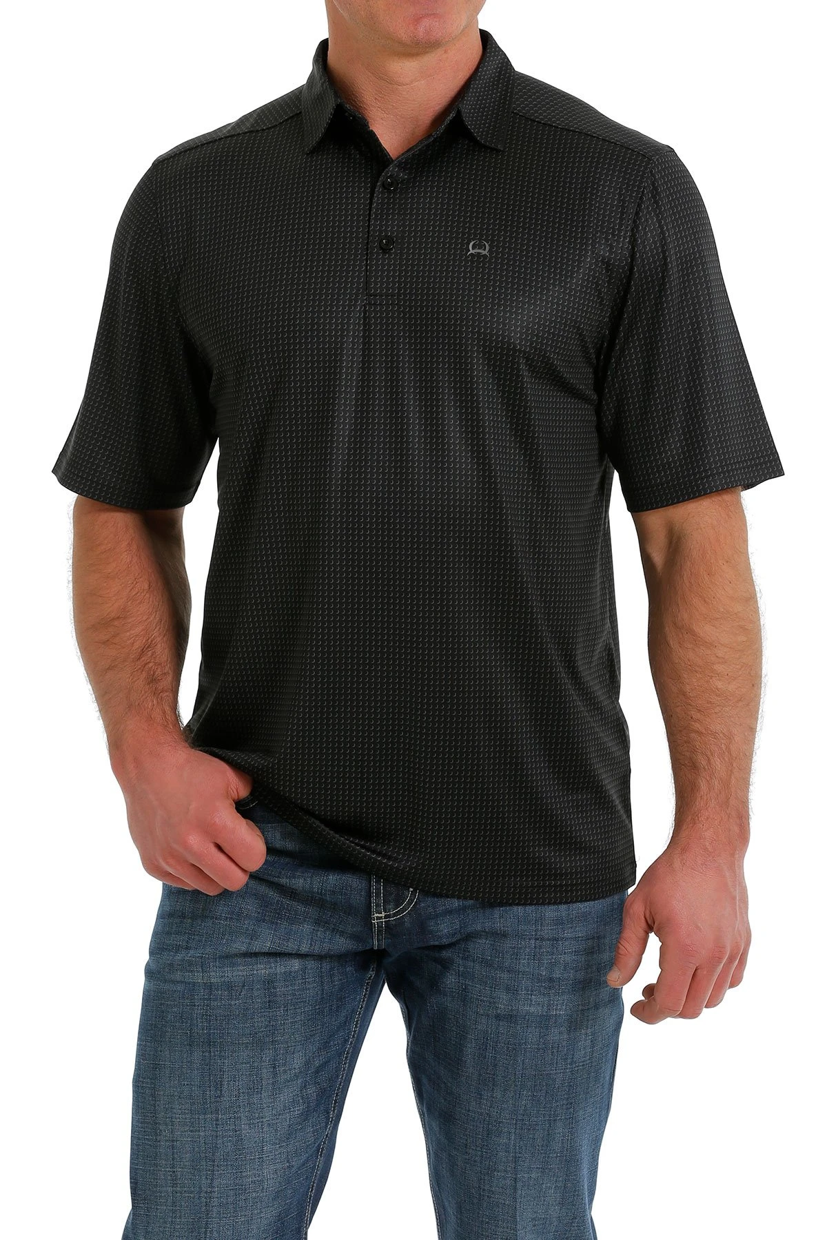 MENS S/S ARENAF POLO BLK XXL