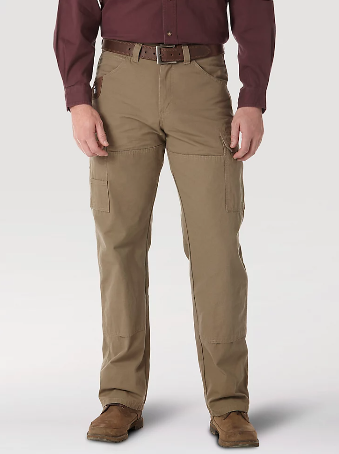 WRANGLER® RIGGS WORKWEAR® RIPSTOP RANGER CARGO PANT IN BARK, 32 X 34