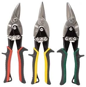 3-piece Chrome Vanadium Aviation Snip Set - Model Jl-ts3pcs