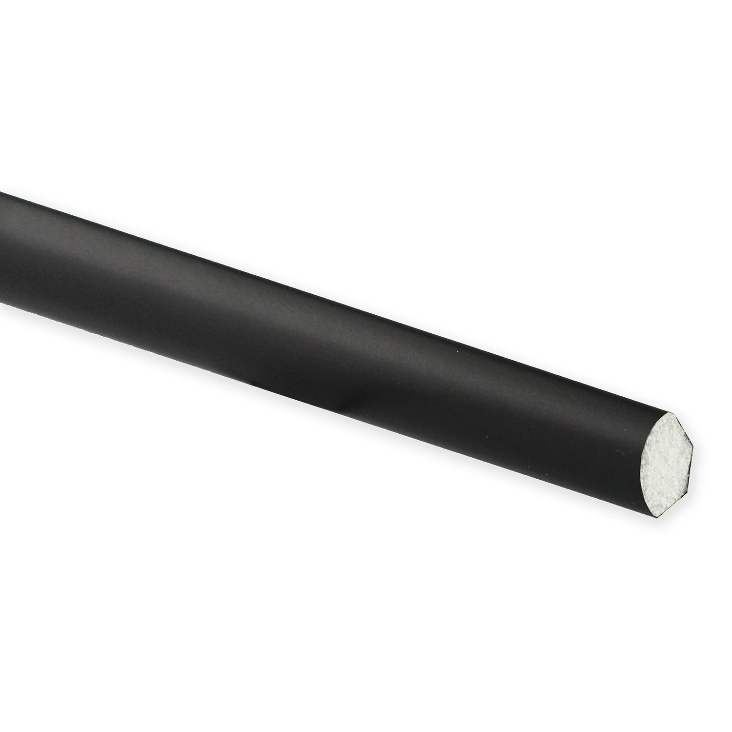 Black Polystyrene Baseboard Trim – 8‑Foot Square Edge (1" Wide, 9/16" Thick)