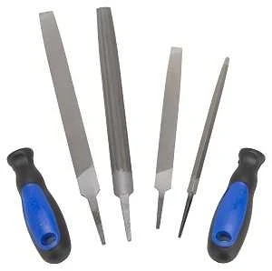 Jl-fs-6pcs-2 6-piece File Set With Steel Blades And Ergonomic Handles