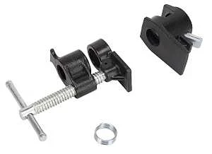 Jlo-039 Pipe Clamp Fixture, 1/2 Inch Opening, Malleable Steel Construction