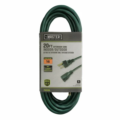 16/3 Ext Cord 20' Green 02352-05