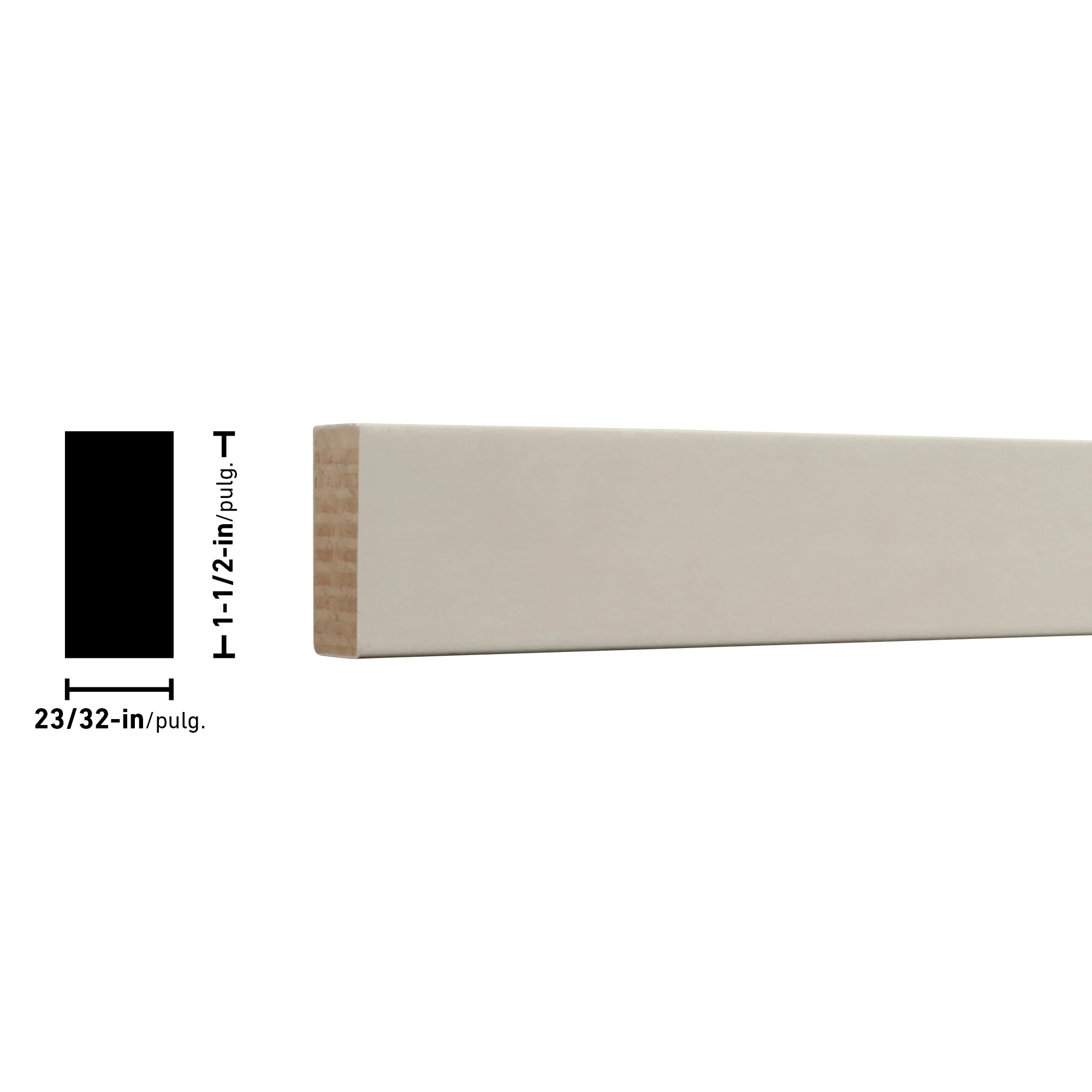 11/16"x1-1/2"x8'-PFJ BOARD