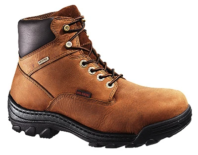Durbin Waterproof Work Boots, Medium Width, Brown Nubuck Leather, Men's Size 8