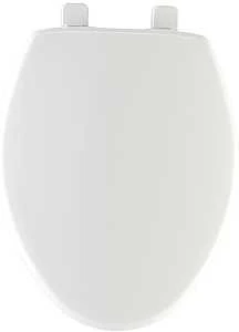 Mayfair Elongated Closed Front Slow Close White Plastic Toilet Seat 180slow-000