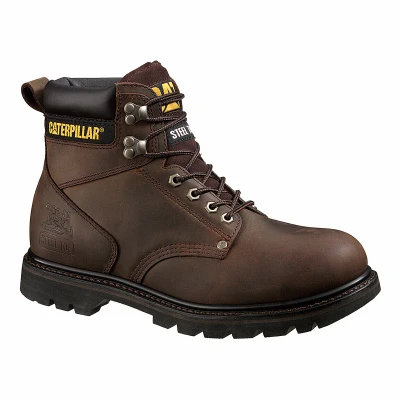 Second Shift Steel-Toe Leather Boots, Men's 8 Medium