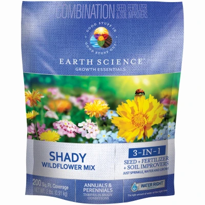 Growth Essentials Shady Wildflower Mix, Covers 200 Sq. Ft., 2 Lbs.