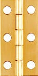 Narrow Hinge, Brass, 2 x 1-In., 2-Pk.