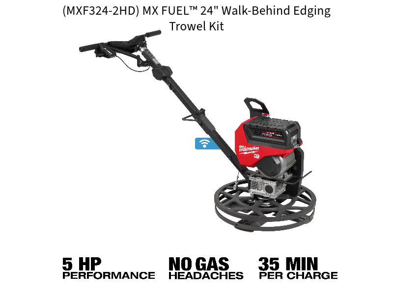 (MXF324-2HD) MX FUEL™ 24" Walk-Behind Edging Trowel Kit