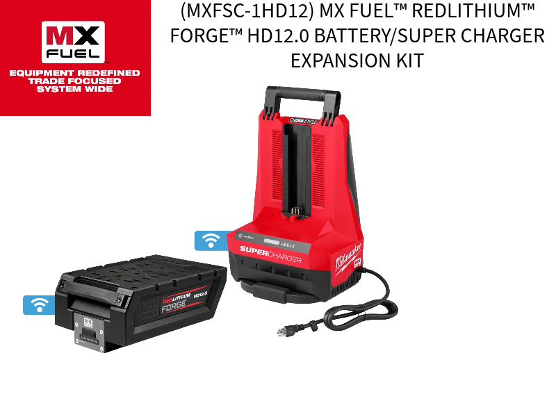 (MXFSC-1HD12) MX FUEL™ REDLITHIUM™ FORGE™ HD12.0 BATTERY/SUPER CHARGER EXPANSION KIT