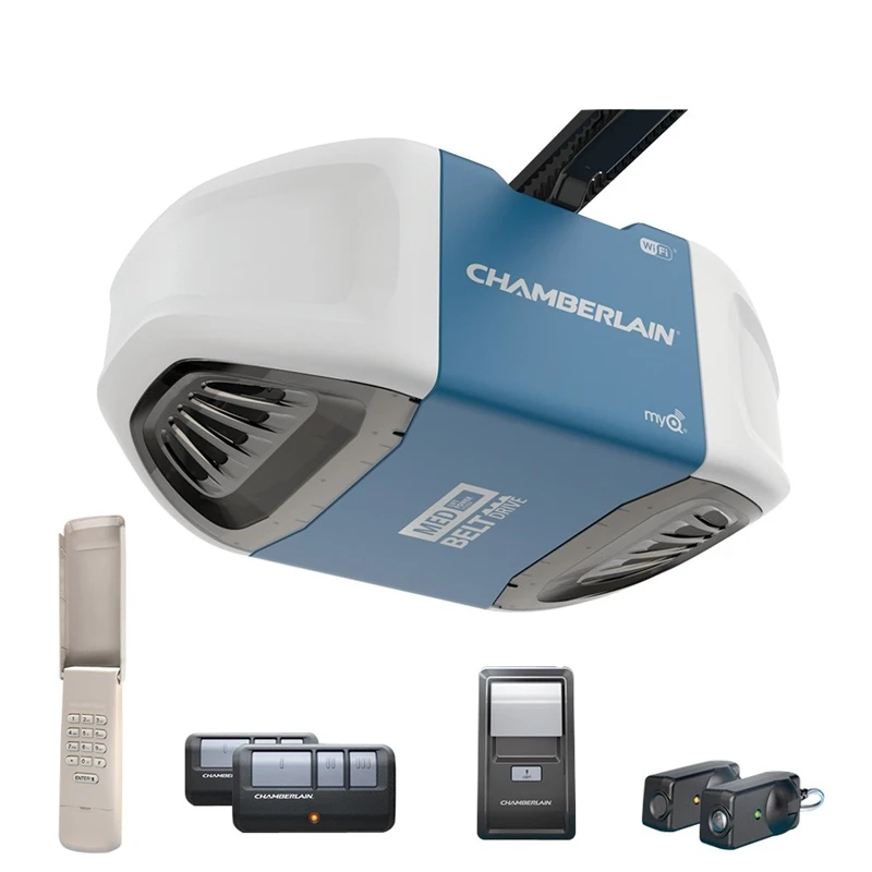 Chamberlain B550 Garage Door Opener, 120 V, Smartphone Control
