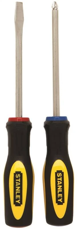 STANLEY 60-020 Basic Screwdriver Set, Steel, Nickel, Black