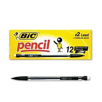 Xtra-life Mechanical Pencils, Hb #2, 0.7mm, Clear Barrel, Refillable, Dozen