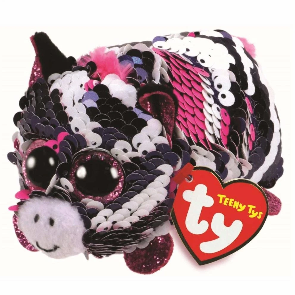 Ty Beanie Boos Teeny Tys Stackable Plush Toy - Zoey The Zebra (4 Inch)