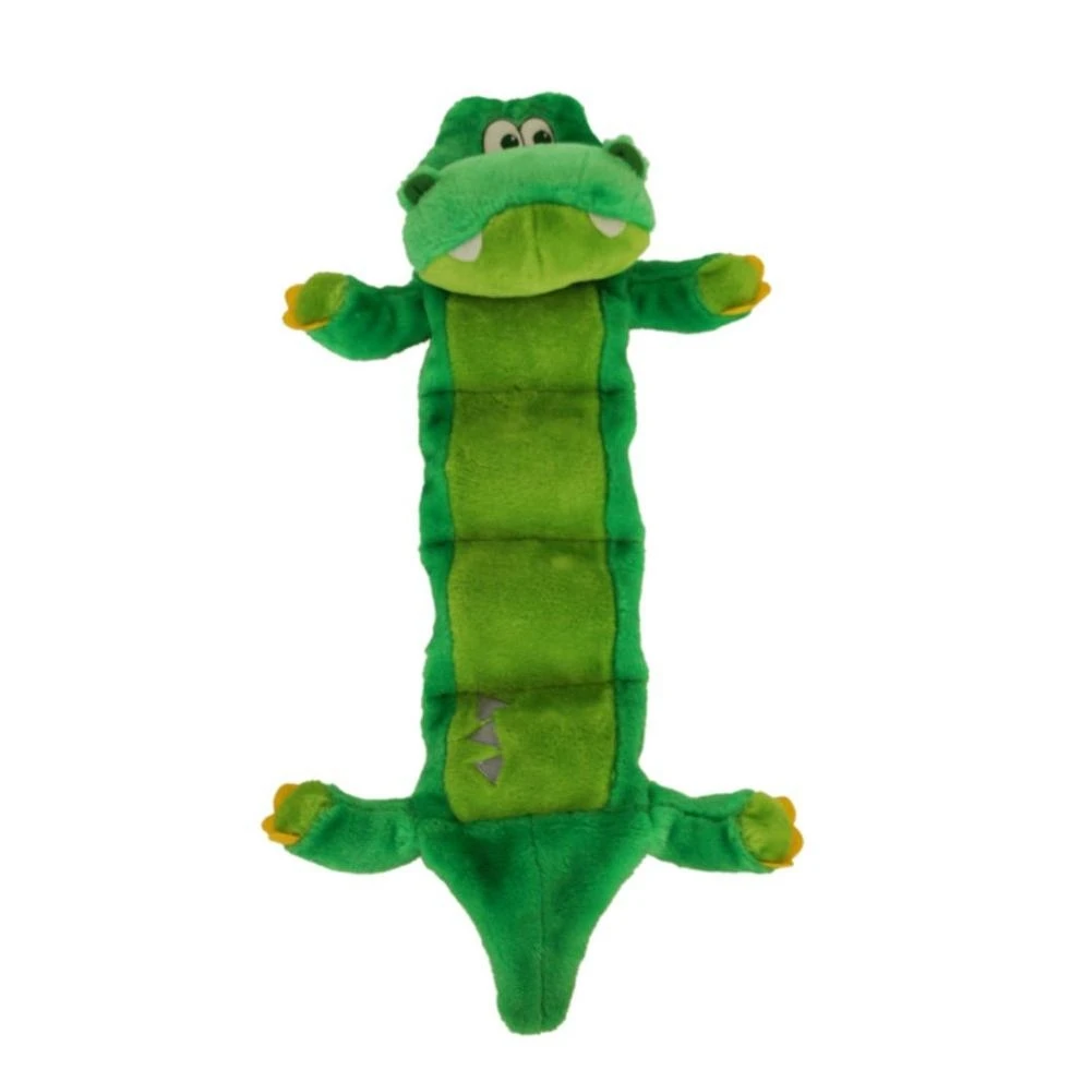 Invincibles Squeaker Palz Plush Dog Toy, Extra Large Green Alligator