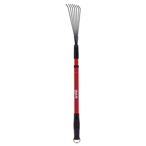 Lh013 Telescopic Shrub Rake With Non-slip Grip And Metal Fan Design