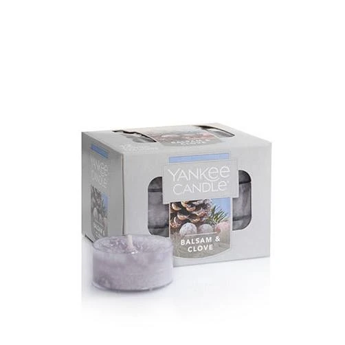 Balsam & Clove Tea Light Candle - Festive Scented 12 Pack