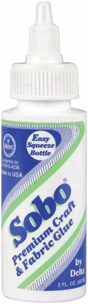 102 Sobo Premium Craft & Fabric Glue - 2 Ounce Adhesive For All Crafting Needs