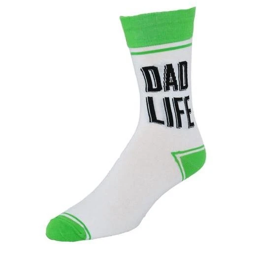 Men's Dad Crew Length Novelty Socks - Fun And Comfortable Design