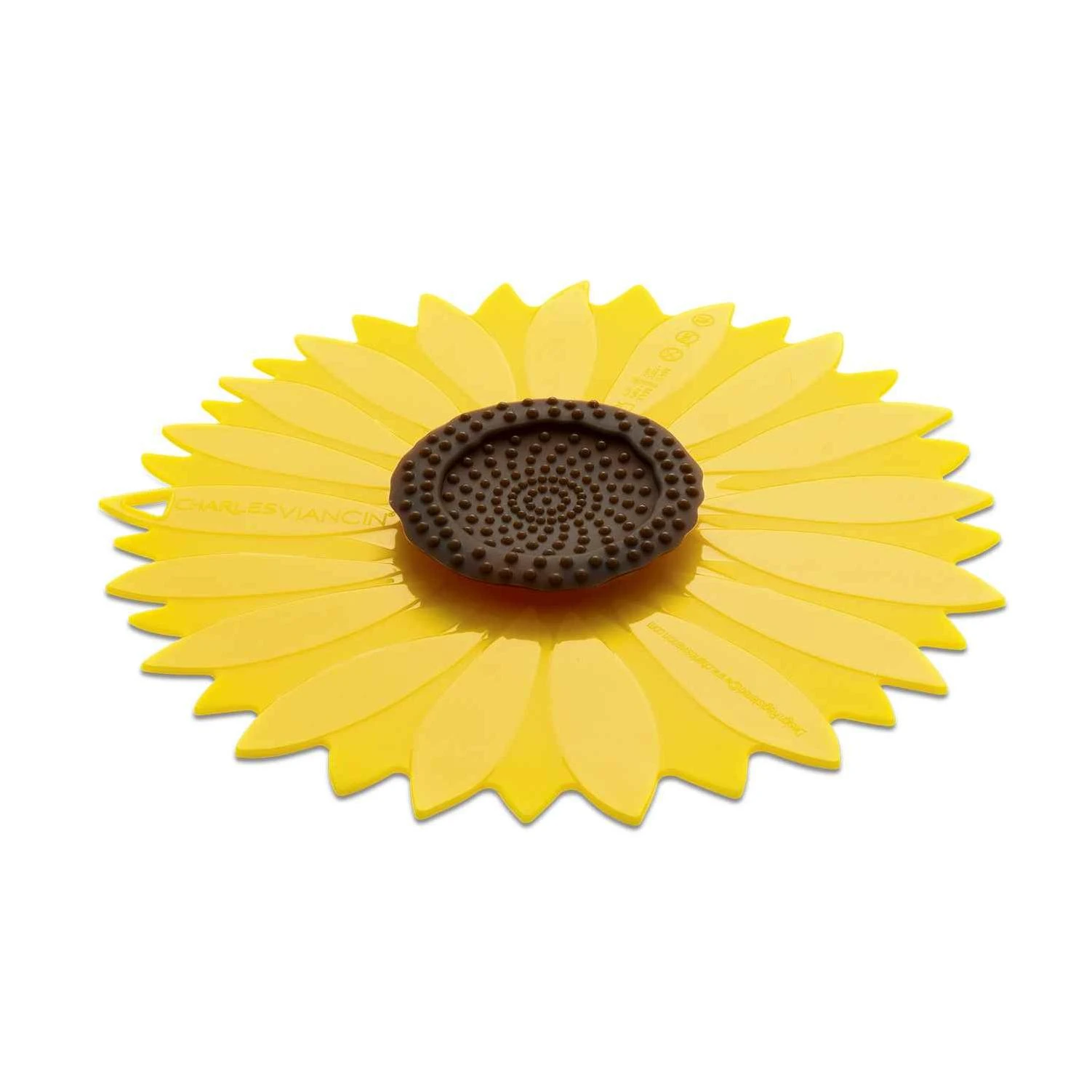 Charles Viancin 11 in. L Yellow Large Sunflower Lid