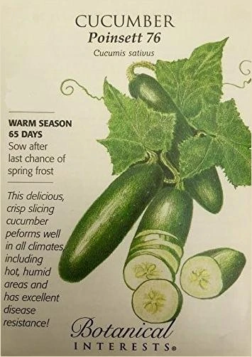 76 Cucumber Seeds - 2 Grams For Home Gardening