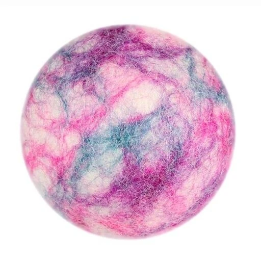 Wooly Wonks Woodland Dog Toy - Small Stone Ball In Pink