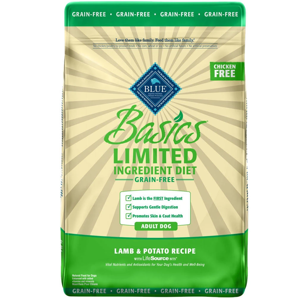 Basics Limited Ingredient Grain Free Lamb & Potato Adult Dog Food, 22 Lbs.