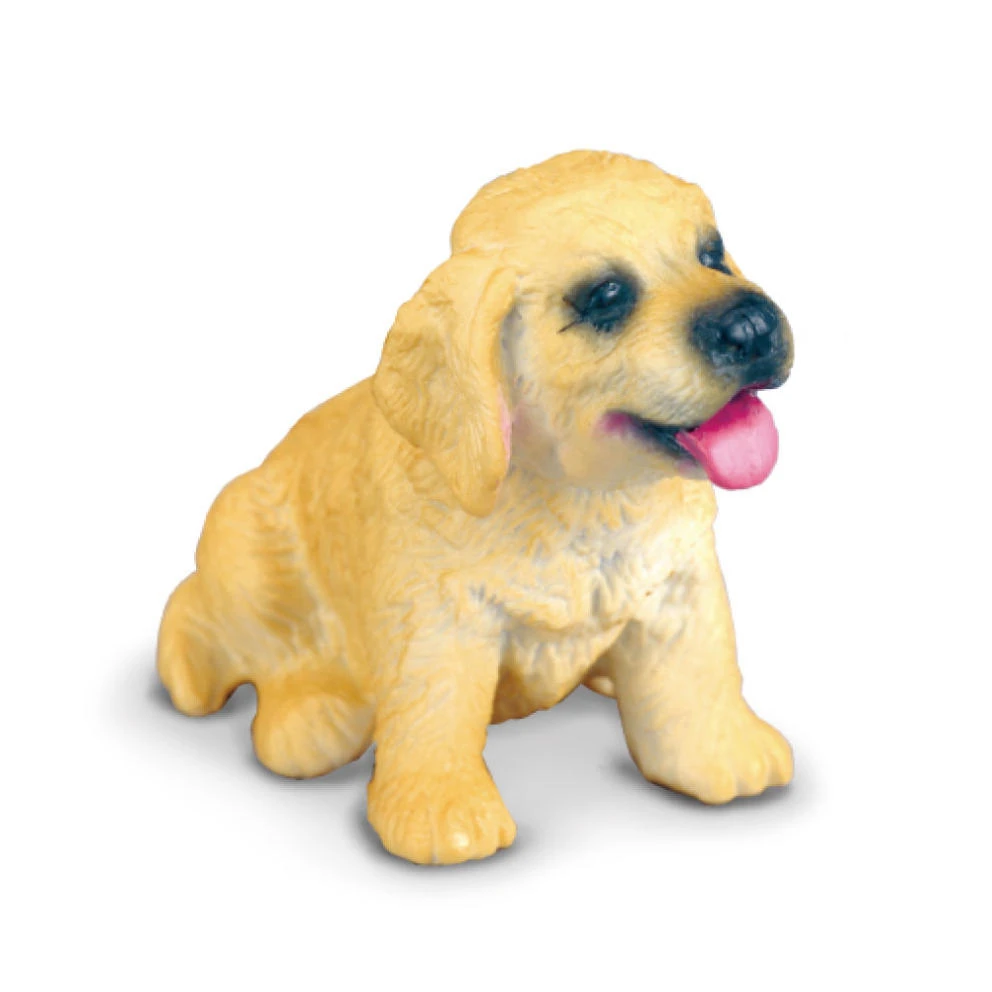 Golden Retriever Puppy Figurine - Realistic Dog Model For Collectors And Kids